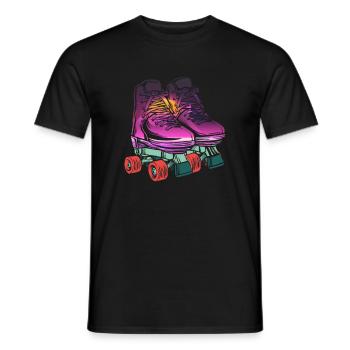 Patins à roulettes Patineurs à roues alignées Patins à roues alignées - T-shirt homme - noir - Devant - AI Model Male 178 light (178cm)
