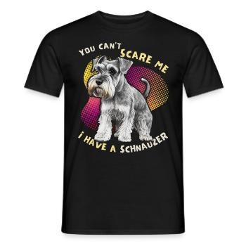 Schnauzer, Schnauzer-Terrier, lustiger Spruch - Männer T-Shirt - Schwarz - Vorne - AI Model Male 178 light (178cm)