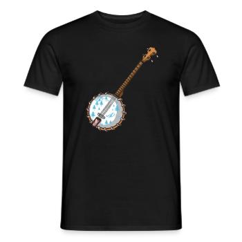 Chemises Banjo Pour Hommes Bluegrass Appalachia Folk - T-shirt homme - noir - Devant - AI Model Male 178 light (178cm)