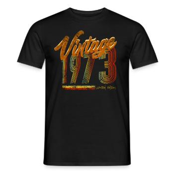 Jahrgang 1973 Limited Edition - Männer T-Shirt - Schwarz - Vorne - AI Model Male 178 light (178cm)