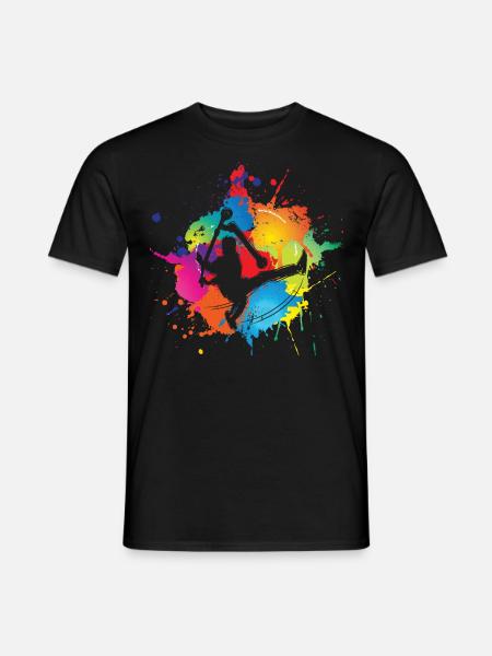 Stunt Scooter - Männer T-Shirt - Schwarz