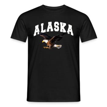 Alaska Geschenk USA Natur Bär Denali Grizzly Wald - Männer T-Shirt - Schwarz - Vorne - AI Model Male 178 light (178cm)