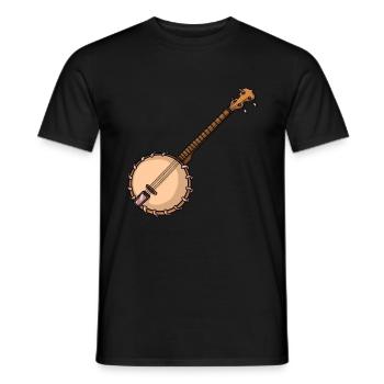 Chemises Banjo Pour Hommes Bluegrass Appalachia Folk - T-shirt homme - noir - Devant - AI Model Male 178 light (178cm)