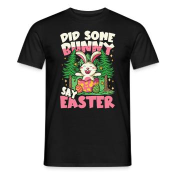 Did Some Say Easter für einen Osterhasen - Männer T-Shirt - Schwarz - Vorne - AI Model Male 178 light (178cm)