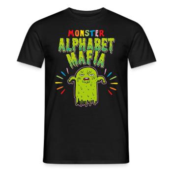 Monster Alphabet Mafia, LGBTQ, LGBTQ Pride Movement - Men's T-Shirt - black - Front - AI Model Male 178 light (178cm)