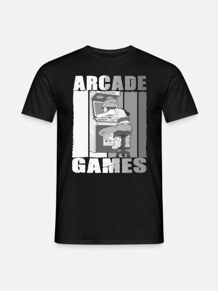Retro Arcade Game Videospiel für Gamer - Männer T-Shirt - Schwarz