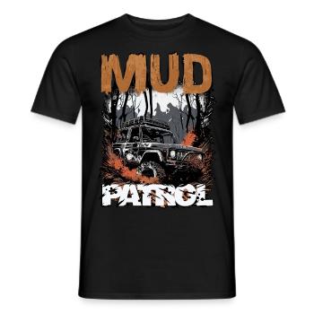 Schlammpatrouille - Männer T-Shirt - Schwarz - Vorne - AI Model Male 178 light (178cm)