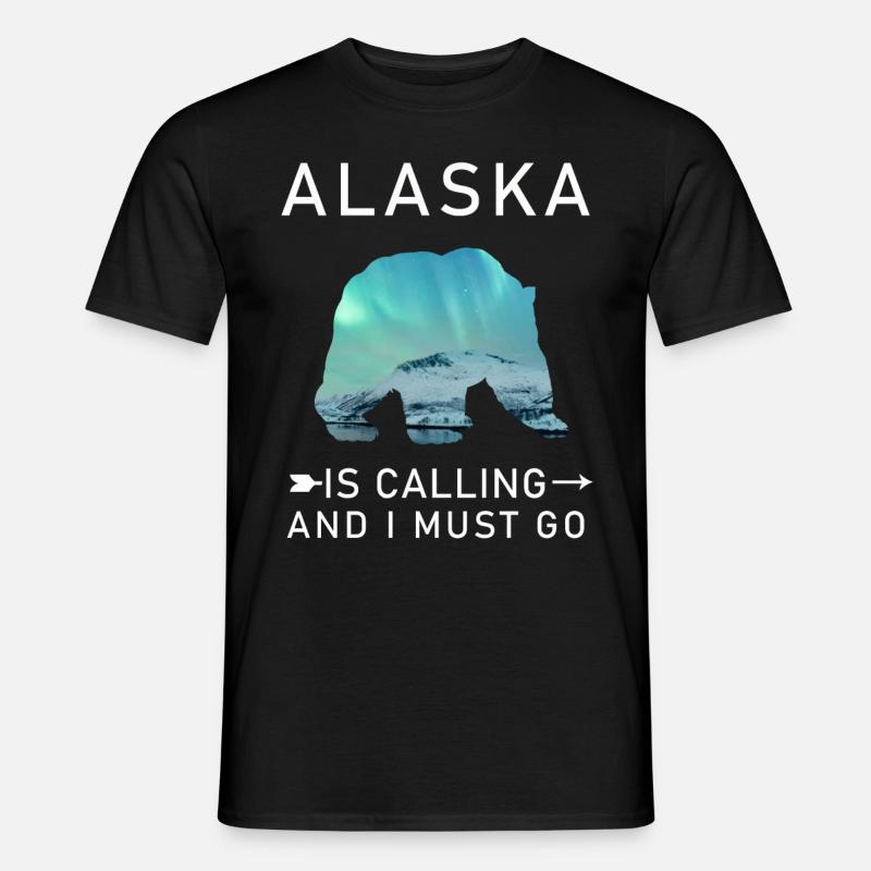 Alaska - Männer T-Shirt - Schwarz
