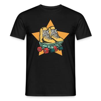 Patins à roulettes Patins à roues alignées Cadeau femme homme - T-shirt homme - noir - Devant - AI Model Male 178 light (178cm)