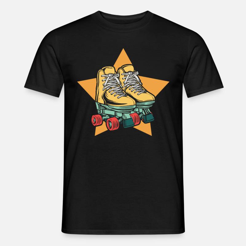 Roller Skates Inline Skates Herren Damen Geschenk - Männer T-Shirt - Schwarz