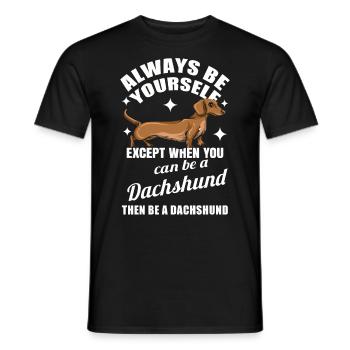 Teckel Cadeau Dixie Viennese Doxie Teckel - T-shirt homme - noir - Devant - AI Model Male 178 light (178cm)
