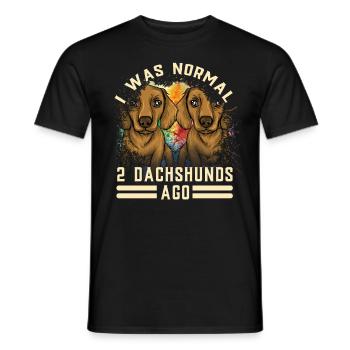 Teckel Cadeau Dixie Viennese Doxie Teckel - T-shirt homme - noir - Devant - AI Model Male 178 light (178cm)