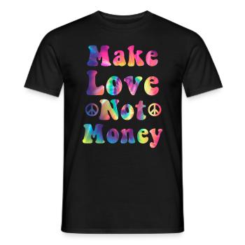 Hippie Geschenk Acidhead Flowerpower Hippi Hippy - Männer T-Shirt - Schwarz - Vorne - AI Model Male 178 light (178cm)