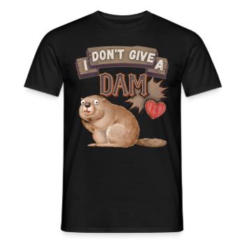 Lustiger-Biber, Biber-Spruch, Wortspiel, Pun - Männer T-Shirt - Schwarz - Vorne - AI Model Male 178 light (178cm)