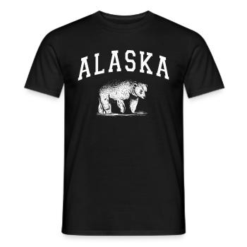 Alaska Geschenk Kinder Herren Damen USA Natur Eis - Männer T-Shirt - Schwarz - Vorne - AI Model Male 178 light (178cm)