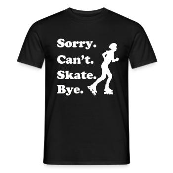 Inline Skate Cadeau Rollskates Roller 70s - T-shirt homme - noir - Devant - AI Model Male 178 light (178cm)