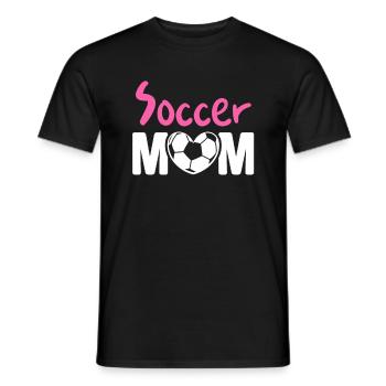 Fußball Tshirt Herren Damen Soccer Football - Männer T-Shirt - Schwarz - Vorne - AI Model Male 178 light (178cm)