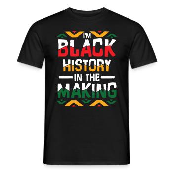 Black Histroy Month Stolz Afro Americkaner für - Männer T-Shirt - Schwarz - Vorne - AI Model Male 178 light (178cm)