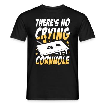 Cornhole Spiel Outdoor Bean Bag Sackloch für - Männer T-Shirt - Schwarz - Vorne - AI Model Male 178 light (178cm)