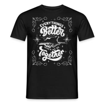 Valentinstag Spruch Typografie Freunde Liebe - Männer T-Shirt - Schwarz - Vorne - AI Model Male 178 light (178cm)