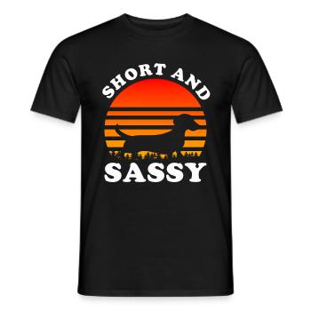 Teckel Cadeau Dixie Viennese Doxie Teckel - T-shirt homme - noir - Devant - AI Model Male 178 light (178cm)