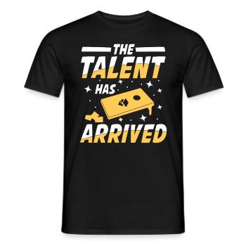 Cornhole Spiel Outdoor Bean Bag Sackloch für - Männer T-Shirt - Schwarz - Vorne - AI Model Male 178 light (178cm)