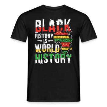 Black Histroy Month Stolz Afro Americkaner für - Männer T-Shirt - Schwarz - Vorne - AI Model Male 178 light (178cm)