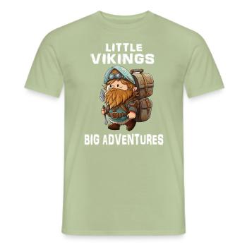 Little Viking Big Kids Heroes Adventure - T-shirt homme - vert sauge - Devant - AI Model Male 178 light (178cm)