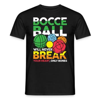 Bocce Ball Will Never Break Your Heart - Männer T-Shirt - Schwarz - Vorne - AI Model Male 178 light (178cm)