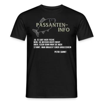 Angeln Tshirt Mann Fischer Rute Fischfang Fishing - Männer T-Shirt - Schwarz - Vorne - AI Model Male 178 light (178cm)