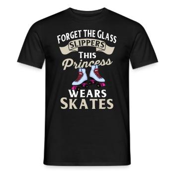 Inline Skater - Männer T-Shirt - Schwarz - Vorne - AI Model Male 178 light (178cm)