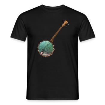 Chemises Banjo Pour Hommes Bluegrass Appalachia Folk - T-shirt homme - noir - Devant - AI Model Male 178 light (178cm)