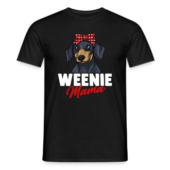 Teckel Cadeau Dixie Viennese Doxie Teckel - T-shirt homme - noir - Devant - AI Model Male 178 light (178cm)