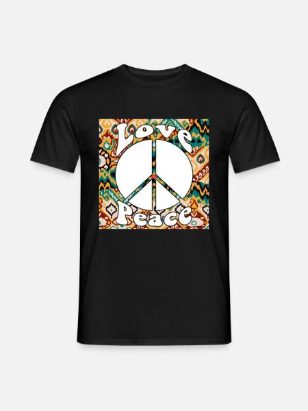 Hippie Gift Acidhead Flowerpower Hippi Hippy - Men's T-Shirt - black