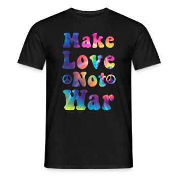 Hippy - Men's T-Shirt - black - Front - AI Model Male 178 light (178cm)