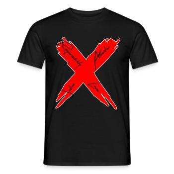 Generation X - Rebellion, Justice, Love - Men's T-Shirt - black - Front - AI Model Male 178 light (178cm)