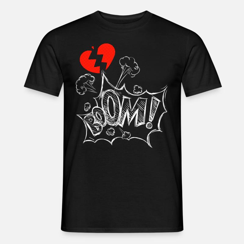 Lovesickness, broken-hearted, broken - Men’s T-shirt - black