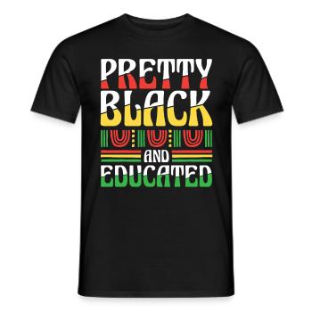 Black Histroy Month Stolz Afro Americkaner für - Männer T-Shirt - Schwarz - Vorne - AI Model Male 178 light (178cm)