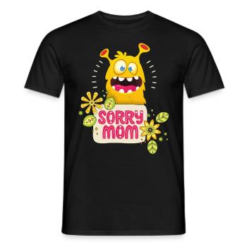 Mama-Mutti, Mother's Day, funny monster, saying - Men's T-Shirt - black - Front - AI Model Male 178 light (178cm)