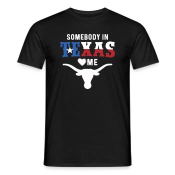 Texas - T-shirt homme - noir - Devant - AI Model Male 178 light (178cm)