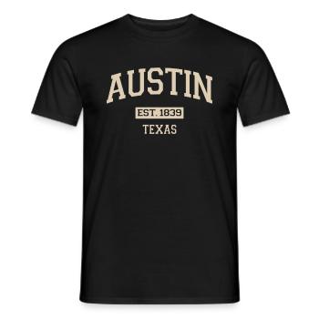 Texas - T-shirt homme - noir - Devant - AI Model Male 178 light (178cm)