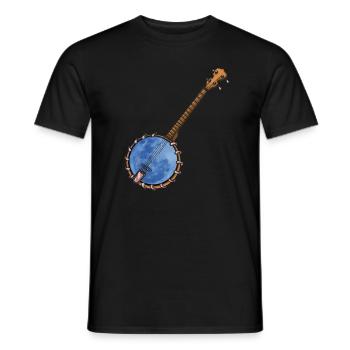 Chemises Banjo Pour Hommes Bluegrass Appalachia Folk - T-shirt homme - noir - Devant - AI Model Male 178 light (178cm)