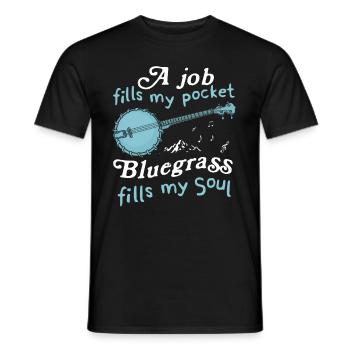 Banjo - Männer T-Shirt - Schwarz - Vorne - AI Model Male 178 light (178cm)