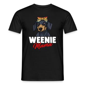 Teckel Cadeau Dixie Viennese Doxie Teckel - T-shirt homme - noir - Devant - AI Model Male 178 light (178cm)