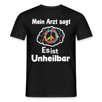 Hippie Geschenk Acidhead Flowerpower Hippi Hippy - Männer T-Shirt - Schwarz - Vorne - AI Model Male 178 light (178cm)