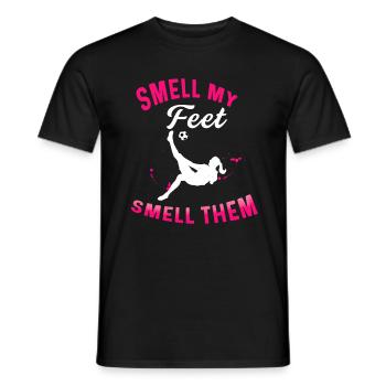 Fußball Tshirt Herren Damen Soccer Football - Männer T-Shirt - Schwarz - Vorne - AI Model Male 178 light (178cm)