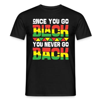 Black Histroy Month Stolz Afro Americkaner für - Männer T-Shirt - Schwarz - Vorne - AI Model Male 178 light (178cm)