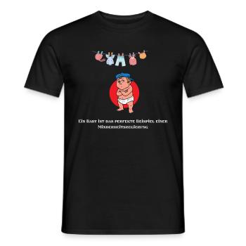 Cooles Baby - Männer T-Shirt - Schwarz - Vorne - AI Model Male 178 light (178cm)