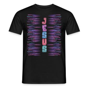 Jesus Christ, Christians - Men's T-Shirt - black - Front - AI Model Male 178 light (178cm)