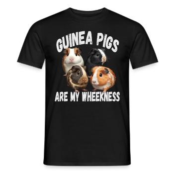 Guinea Pigs Are My Wheekness Meerschweinchen - Männer T-Shirt - Schwarz - Vorne - AI Model Male 178 light (178cm)